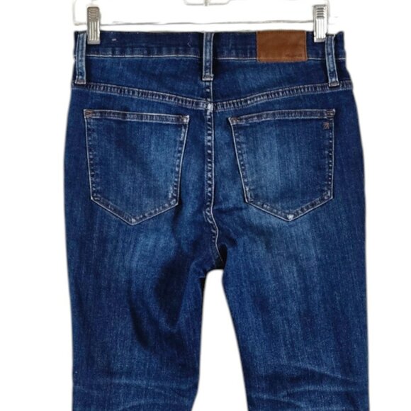 Madewell 27 Women's Jeans Skinny Crop High-Rise Distressed - Picture 3 of 9